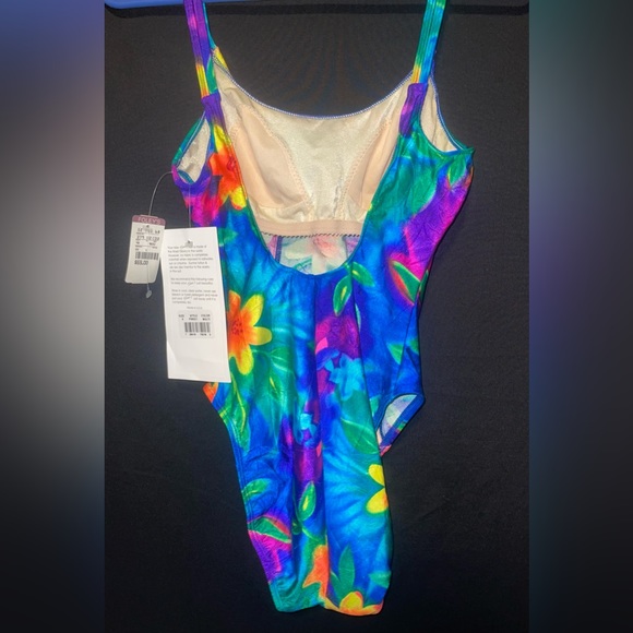Vintage Sessa! Floral One Piece Swim Suit size 8 - Picture 8 of 9